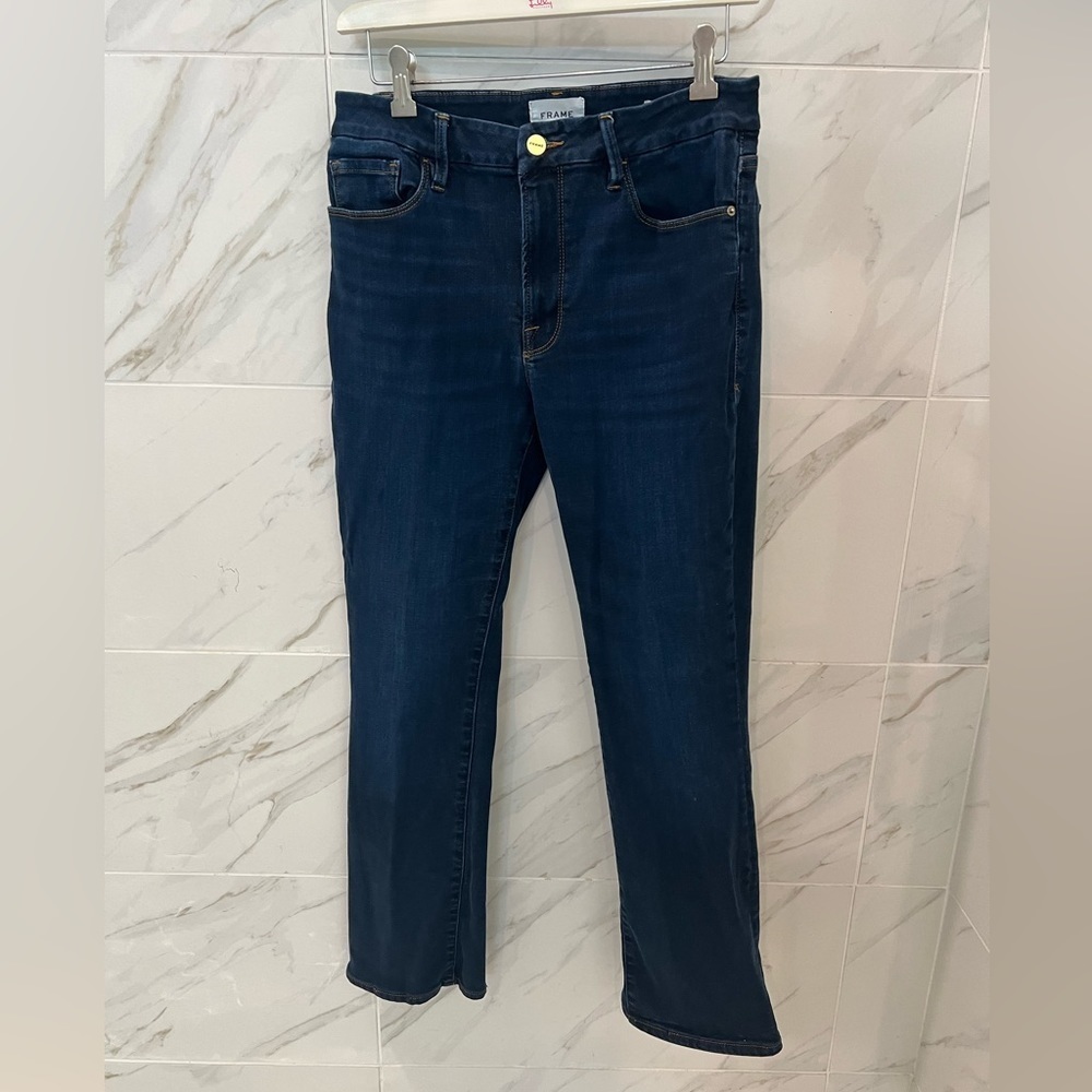 FRAME Women's Le Mini Boot Jeans in Glade - Picture 4 of 10